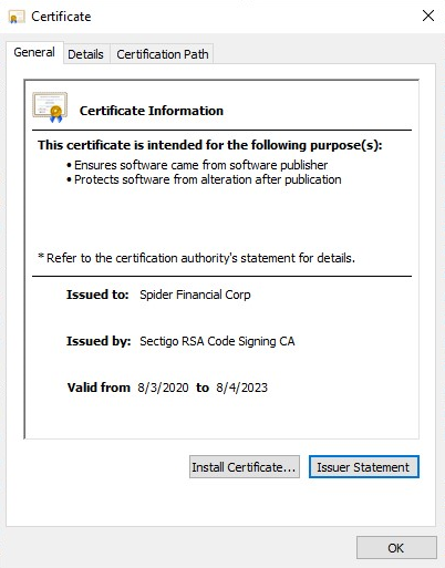 NumXL Certificate Expiry Details
