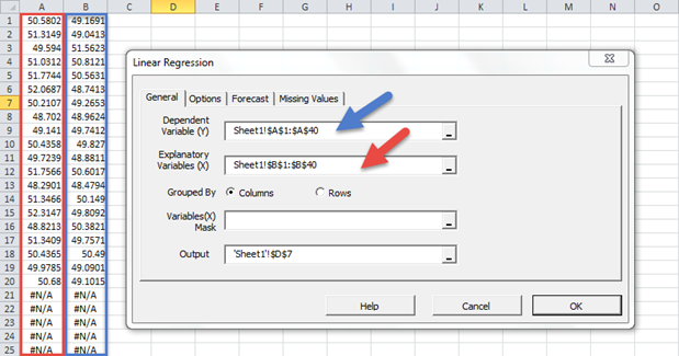 plot a regression line in excel for mac