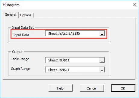 NumXL Histogram Analysis Wizard.