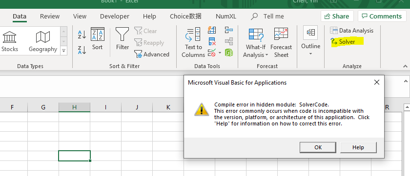 Compilar error en módulo oculto: Código de resolución – Centro de ayuda